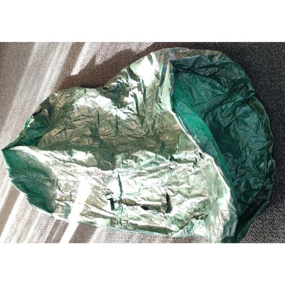 Green Christmas Tree Vinyl Tarp-like Storage Bag With Handles 54x22x22" - Picture 1 of 7